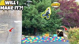 HUGE BMX Gap Jump Challenge! *Sketchy!*