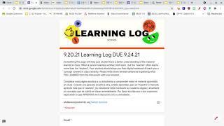 What is a Learning Log?