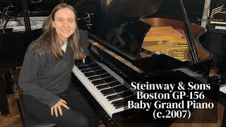 2007 Steinway & Sons Boston GP-156 Baby Grand Piano Black Gloss | Review & Demo | Sherwood Phoenix