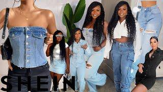 SHEIN DENIM TRY ON HAUL | DENIM TRY ON HAUL | HOW TO STYLE DENIM JEANS | MARIAH MONEA