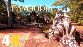 Video 4K Walking Tour, CHAU SAY TEVODA Temple, Life In Cambodia