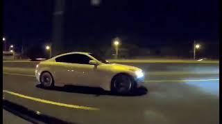 Ripping my boosted performance single turbo g37 *insane sound* must hear