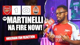 ARSENAL 1-0 SHAKHTAR  ( Psalm - NIGERIAN FAN REACTION ) - CHAMPIONS LEAGUE HIGHLIGHTS 2024-2025