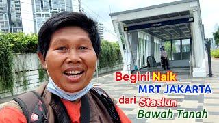 Begini Naik MRT Jakarta dari Stasiun Bawah Tanah, MRT & LRT Jabodebek akan terhubung ke Kereta Cepat