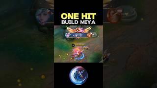  WATCH THIS - BEST BUILD MIYA(ONE HIT) ~ MLBB  #mobilelegends #onehitbuild #miya #shorts