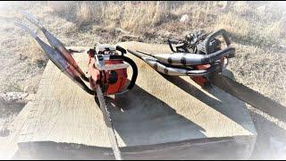 I love twins! 2 stroke twin cylinder chainsaw Solo 610 & Echo 610 evl