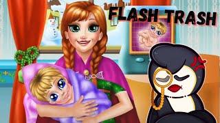 These Frozen flash games gave me MENTAL SCARS!! (Flash Trash: Episode 5)