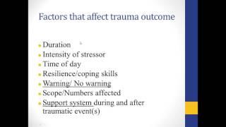 Impact of Trauma on People with Developmental Disabilities