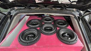 6 10in SUBWOOFERS TEAR UP THIS CADILLAC!