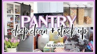 PANTRY DEEP CLEAN + STOCK UP! | CLEANING MOTIVATION APRIL 2022