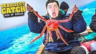 ЛОВЛЮ КРАБОВ В ОТКРЫТОМ ОКЕАНЕ - МЕХАНИК ИГРАЕТ в Deadliest Catch