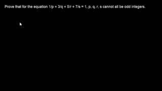 Number Theory Problem 5 - Even and Odd