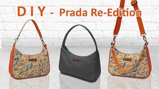 DIY Prada Re-Edition Inspired Handbag - How to make Designer Bag - Tutorial cara membuat tas branded