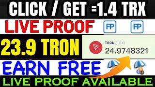 Free tron faucet | 1.4 trx daily + live proof | earn free | bitcoin faucet instant payout