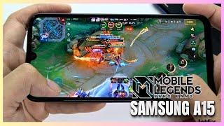 Samsung Galaxy A15 5G Mobile Legends Gaming test MLBB Update | Dimensity 6100+, 90Hz Display