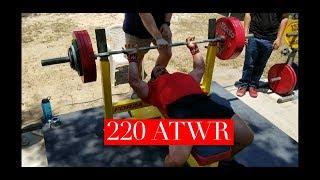 Jeremy Hoornstra, 602 Bench Press--220 World Record