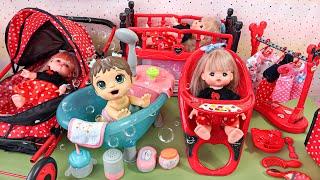 Satisfying with Unboxing Minnie Mouse Toys Collection, Cute Doll Bathtub, Kitchen Set Review ASMR