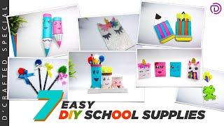 7 DIY School Supplies | Easy DIY Paper Crafts Ideas 5 minute crafts