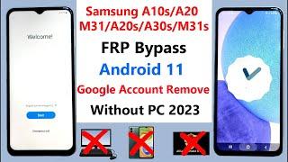 Samsung A10/A10s/A20/M21/M31 FRP Bypass Android 11 | Samsung Gmail Lock Android 11/ Without PC 2023