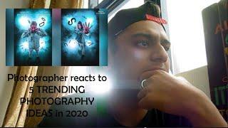 Photographer reacts to 5 TRENDING PHOTOGRAPHY IDEAS in 2020 | Jordi Koalitic