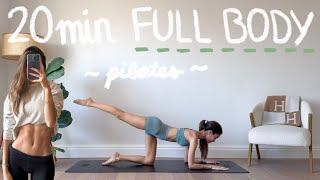 20MIN full body hourglass workout - pilates for a toned & slim figure (no equipment)