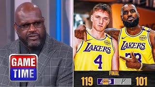 NBA GameTime | Never benching Dalton Knecht again! - Shaq on Lakers bounce back with win over Spurs