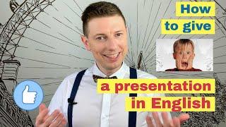 How to give a presentation in English