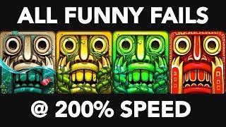 Temple Run 2 FUNNY FAILS | Temple Run 2 Maps, Temple Run 2 Fails at 200% Speed