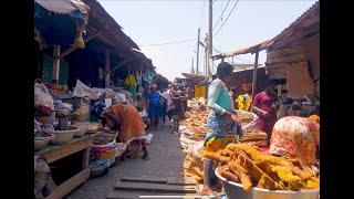 4K MOST FAMOUS STREET MARKET IN GHANA ACCRA, AFRICA