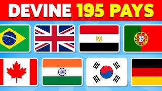 Devine les 195 DRAPEAUX du MONDE  Devine le Pays | Quiz 2024