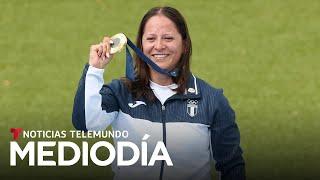 Entre lágrimas atleta guatemalteca reacciona a su histórica medalla | Noticias Telemundo