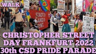 30th Christopher Street Day Frankfurt Summer 2022