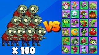 PvZ2 100 IMP ZONBIES VS  ALL PLANTS MAX LEVEL - Who Will Win?