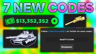 *NEW* WORKING ALL CODES FOR War Tycoon IN 2024 SEPTEMBER! ROBLOX War Tycoon CODES