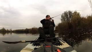 Kayak fishing for Pike - Feelfree Lure 11.5 - savage gear soft 4 play