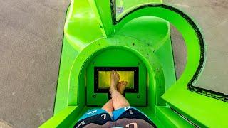 Aquatica Orlando - Ihu's Breakaway Falls Green Trapdoor Slide POV