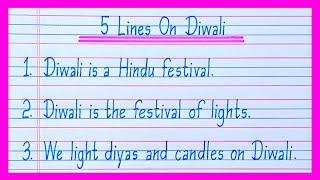 5 Lines On Diwali in English/Essay On Diwali in English/Diwali Essay in English/Five Lines On Diwali