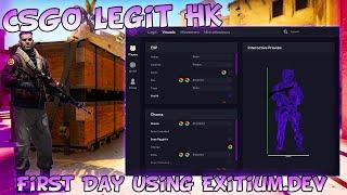 CSGO Legit Hacking - First day using Exitium.dev | CSGO MM