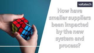 How have smaller suppliers been impacted by the new system and process