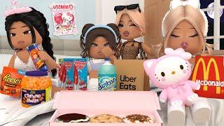 MY TODDLER HAS HER FIRST SLEEPOVER! *BRATTY GIRL AND MOM STAY OVER…* | Bloxburg Family Roleplay