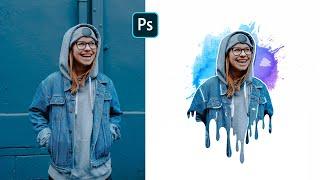 Creative Dripping Effect | Photoshop Tutorial | Splatter Effect