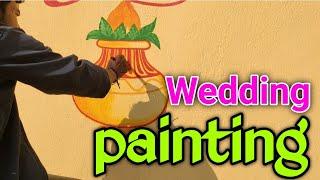 wedding wall painting| wall decoration|