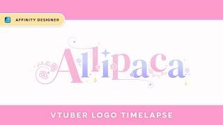 Vtuber Logo for AllipacaMae 「 TIMELAPSE 」| Vtuber Graphics & Logo