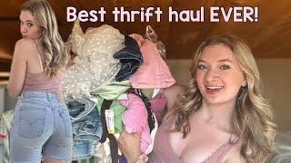 EPIC back to school try-on THRIFT HAULLL