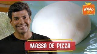 Como fazer MASSA DE PIZZA CASEIRA com fermentação natural | Felipe Bronze | Perto do Fogo