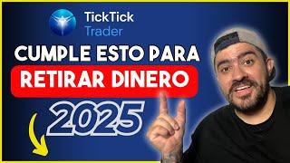 RETIRA  dentro del colchón - Reglas de retiro tick tick trader 2025