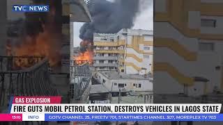 Fire Guts Mobil Station, Destroys Vehicles In Lagos State