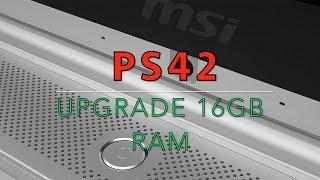 How to upgrade 16gb RAM M.2 Nvme Pcie SSD MSI PS42  Disassembly Battery