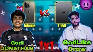 Iphone vs Ipad ft. Jonathan and Godl Crow  1v1 Tdm intense Fight