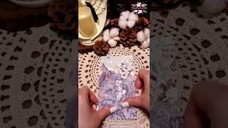 Journaling ASMR  Blue Ocean Theme Vintage Journal #shorts #asmr #journal #journaling #scrapbooking